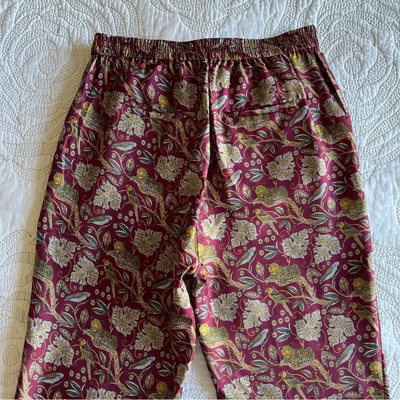 J. Crew Collection - Pull-on Silk-twill Pant in Jungle Cat Print - Picture 10 of 13
